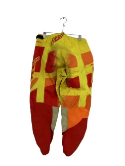 Used FLY RACING KINETIC BLOCKS Adult Bottom Yellow LG