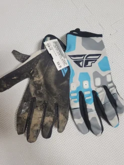 Used FLY RACING KINETIC GLOVES LG Motocross Accessories