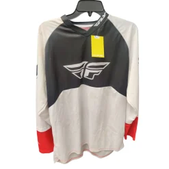 Used Fly Racing Motocross Adult Top White 2X