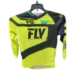 Used Fly Racing Youth Top Green Large