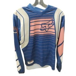 Used Fox Adult Motocross Top Navy Blue Medium