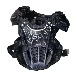 Used Fox AIRFRAME MOTOCROSS CHEST PROTECTOR Adult Top Black Senior