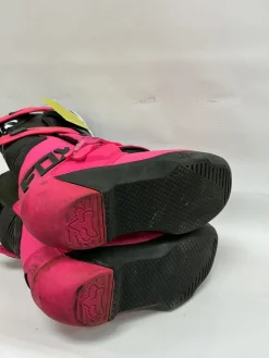 Used Fox COMP Junior Boots Pink Adjustable