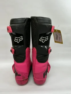 Used Fox COMP Junior Boots Pink Adjustable