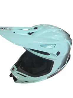 Used Fox NEW V3 DRIP ADULT MOTOCROSS HELMET Adult Helmet Turquoise LG