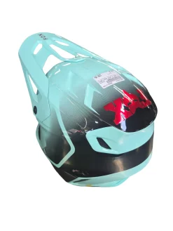 Used Fox NEW V3 DRIP ADULT MOTOCROSS HELMET Adult Helmet Turquoise LG