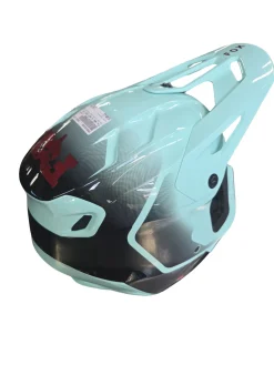 Used Fox NEW V3 DRIP ADULT MOTOCROSS HELMET Adult Helmet Turquoise LG