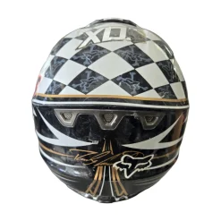 Used Fox PILOT V2 JR MOTOCROSS HELMET Junior Helmet Black SM