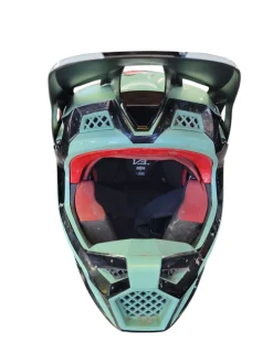 Used Fox V3 RS MIPS Junior Helmet Carolina Blue MD