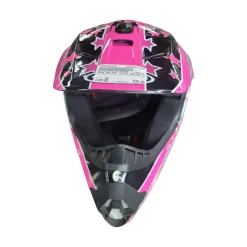 Used GMAX MX-46Y YOUTH RACING HELMET Junior Helmet Pink SM