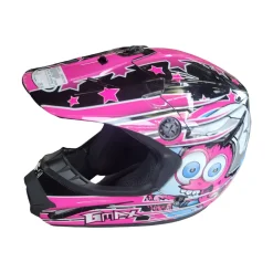 Used GMAX MX-46Y YOUTH RACING HELMET Junior Helmet Pink SM