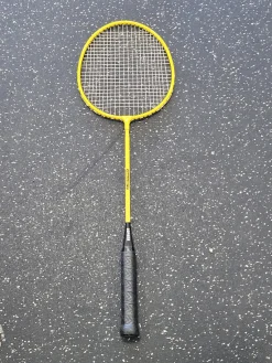 Used GOPHER Adult Badminton Racquet Yellow 4 3/8"