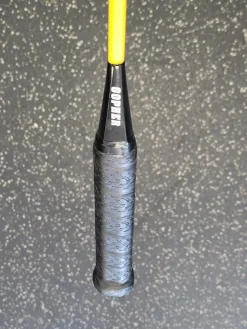 Used GOPHER Adult Badminton Racquet Yellow 4 3/8