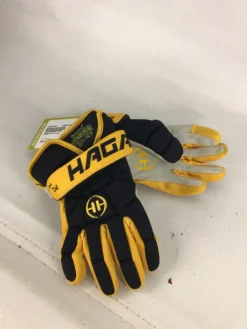 Used HAGAN Lacrosse Gloves Junior Black 11"