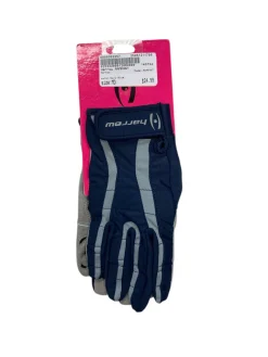 Used Harrow RAMPANT Lacrosse Gloves Womens Navy Blue MD