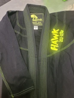 Used HAWK BJJ GI Black Youth