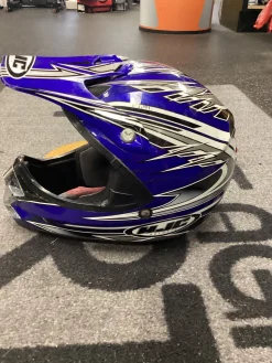Used HJC ARENA FLYNKOLORS Junior Helmet Royal Blue LG