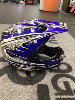 Used HJC ARENA FLYNKOLORS Junior Helmet Royal Blue LG