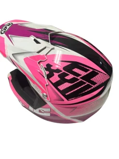 Used HJC CL-XY II Junior Motocross Helmet Pink Youth LG 53-54cm mfg Oct '19