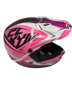 Used HJC CL-XY II Junior Motocross Helmet Pink Youth LG 53-54cm mfg Oct '19