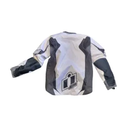 Used ICON OVERLORD PROTECTIVE JACKET Adult Top White SM