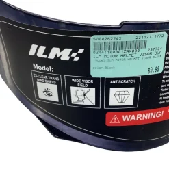 Used ILM MOTOR HELMET VISOR BLACK Motocross Eyewear