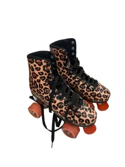 Used Impala Leopard Womens Roller Skates Size 9 w/ LED Light Up Wheels