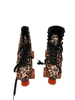 Used Impala Leopard Womens Roller Skates Size 9 w/ LED Light Up Wheels