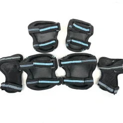 Used Inline Protective Set Black And Carolina Blue Youth