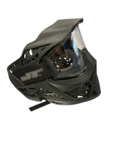 Used JT PAINTBALL MASK AND GOGGLES Paintball Helmet Black