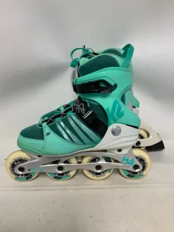 Used K2 ALEXIS 84 PRO Senior Aggressive Skates Teal Senior 9