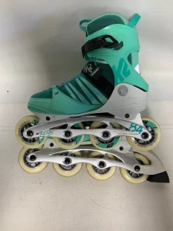 Used K2 ALEXIS 84 PRO Senior Aggressive Skates Teal Senior 9