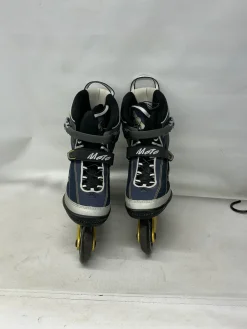 Used K2 MOTO Senior Rec Fitness Skates Navy Blue Senior 10.5