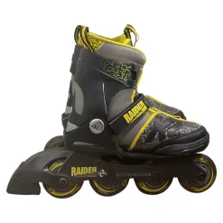 Used K2 RAIDER BOA Junior Roller Quad Skates Grey Adjustable