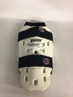 Used LIGHTING Martial Arts Shin Pads White MD