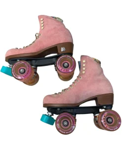 Used LOLLY Senior Roller Quad Skates Pink Senior 6