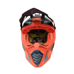 Used LS2 FAST MX437 Adult Motocross Helmet Orange Large