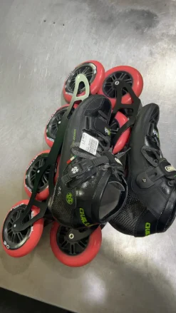 Used LUIGINO CHALLENGE Racing Inline Skates Black Senior 7