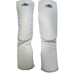 Used MAC Martial Arts Forearm Pads White Junior