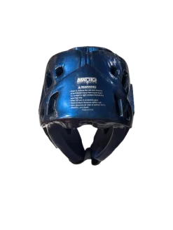 Used MACHO WARRIOR HEAD GEAR LG Martial Arts Head Gear Navy Blue LG