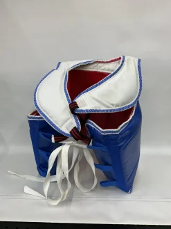 Used Martial Arts Chest Guard Royal Blue MD