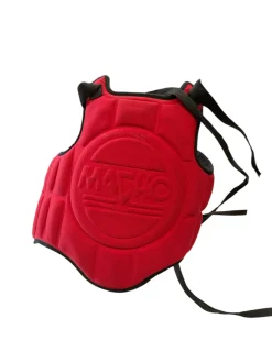 Used Martial Arts Chest Guard Red Senior
