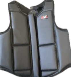 Used Martial Arts Chest Guard Black Senior