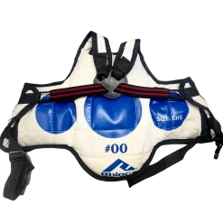 Used Martial Arts Chest Guard White Junior