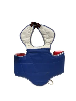 Used Martial Arts Chest Guard Royal Blue SM