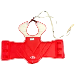Used Martial Arts Chest Guard Royal Blue Junior
