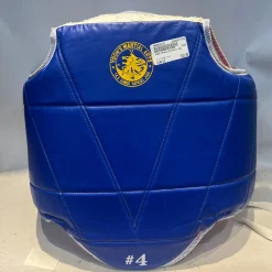 Used Martial Arts Chest Guard Royal Blue LG