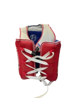 Used Martial Arts Chest Guard Red XL