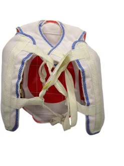 Used Martial Arts Chest Guard White SM