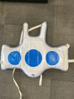 Used Martial Arts Chest Guard White SM
